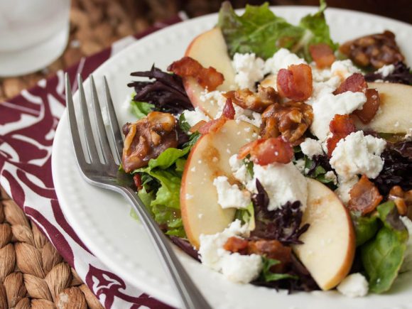 Apple, Bacon and Goat Cheese Salad