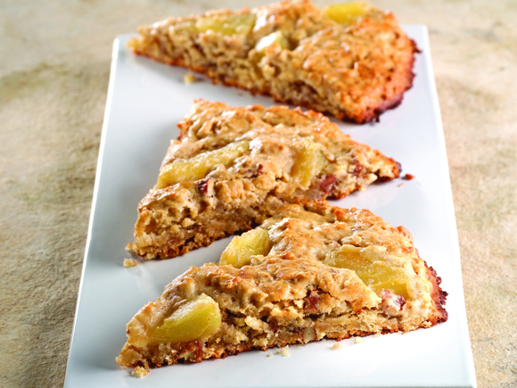 Apple Ginger Pecan Oatmeal Scones