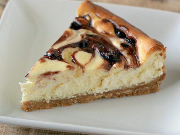 Balsamic Blueberry Cheesecake