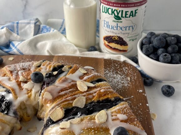 Blueberry Cream Cheese Pastry Wreath