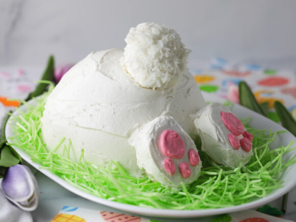 Bunny Butt Cake with Strawberry Filling