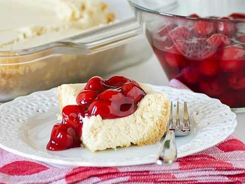 Cake Mix Cherry Cheesecake