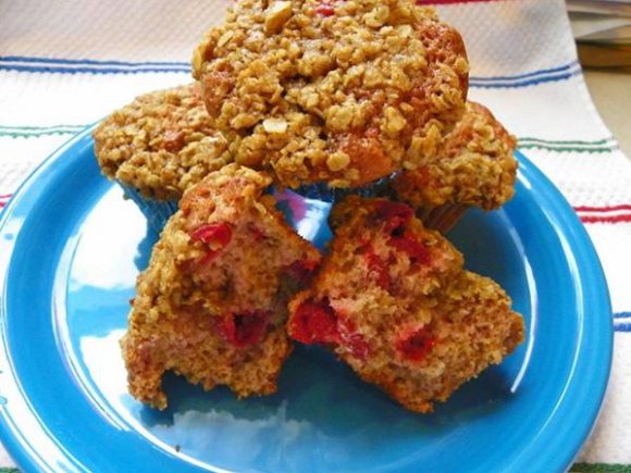 Cherry Krisp Muffins