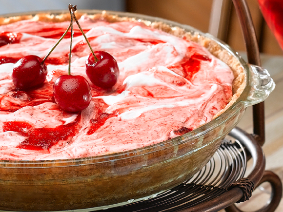 Cherry Swirl De-Lite Pie