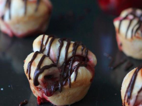 Chocolate Cherry Monkey Bread Muffins