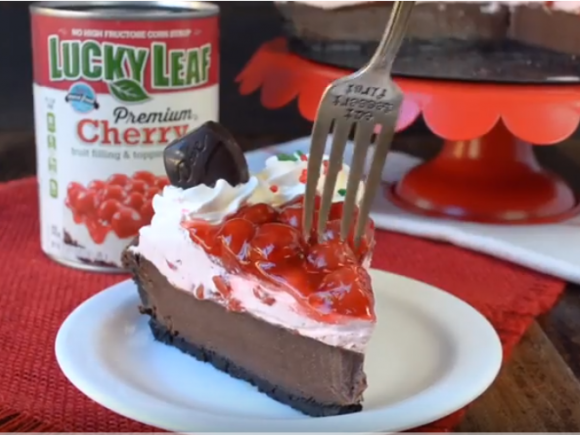 Chocolate Cherry Mousse Tart