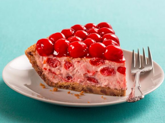 Chocolate Chip Cookie Cherry Cheesecake Pie