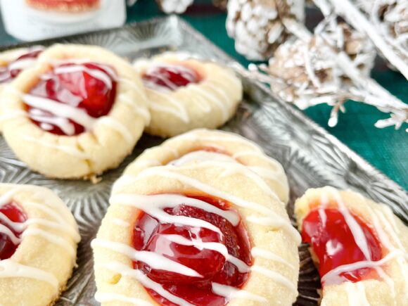 Strawberry Thumbprint Cookies