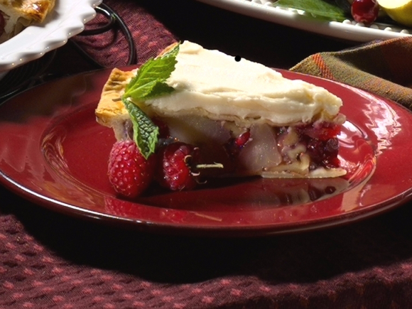 Cranberry Walnut Apple Pie