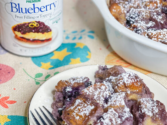 Overnight Blueberry French Toast Bake