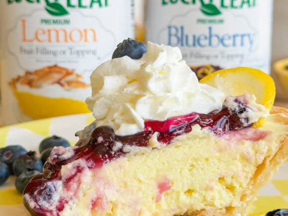 Lemon Blueberry Cheesecake Pie