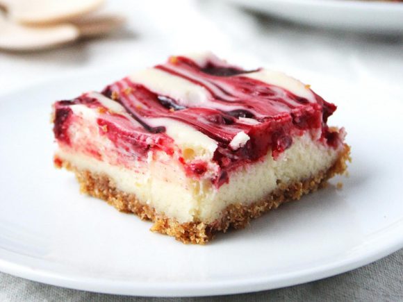 Lemon Raspberry Cheesecake Bars