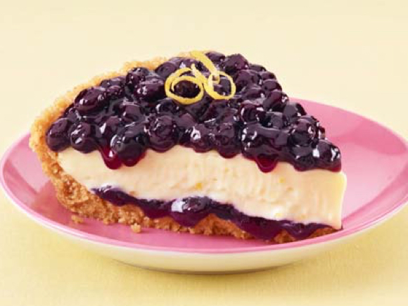 Lemony Blueberry Layered Pie