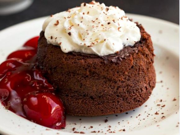 Molten Black Forest Cakes