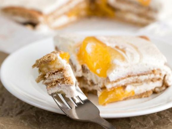 Peach Icebox Cake