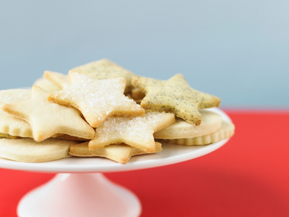 Raspberry Sugar Cookie Stars