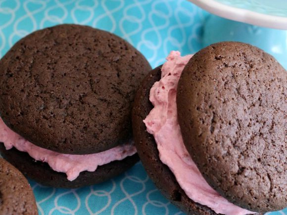 Raspberry Whoopie Pies