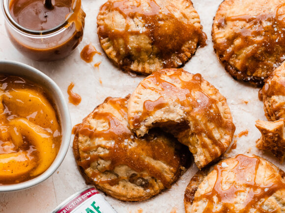 Salted Caramel Peach Hand Pies