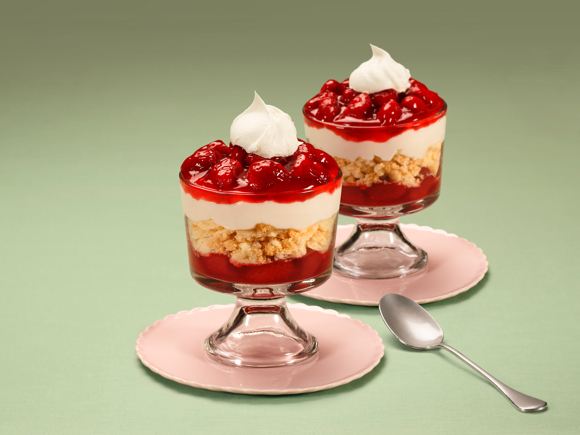 Strawberry White Chocolate Trifle