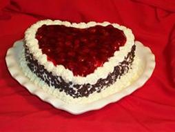 Sweetheart Cherry Cake