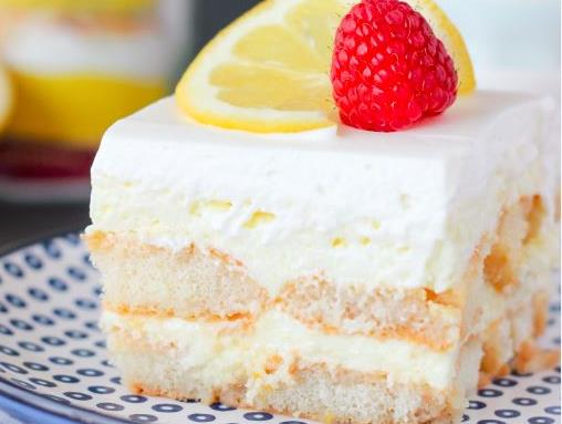 No Bake Lemon Shortcake Icebox Cake