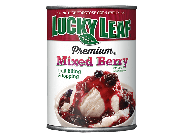 Premium Mixed Berry Fruit Filling & Topping Lucky Leaf