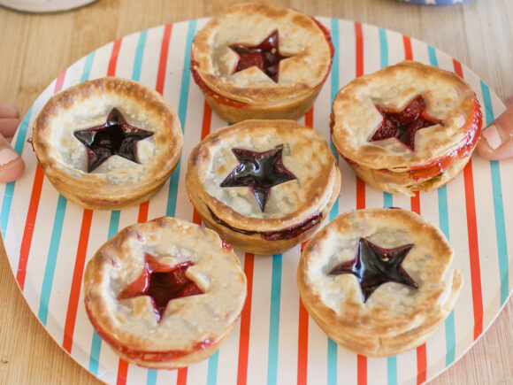 Mini Patriotic Fruit Pies