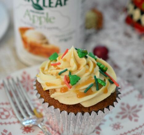 Apple Filled Spiced Cupcakes